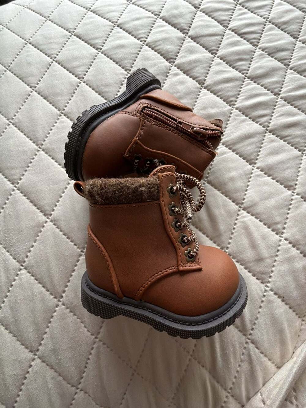 Wonder Nation Baby Toddler Brown Sweater Knit Boots